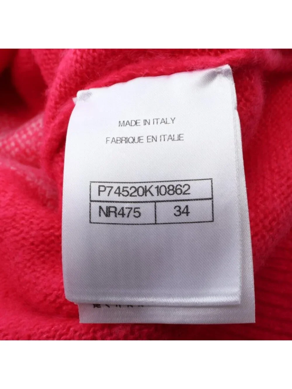 Chanel Sweater CC Logo Star Cashmere Silk